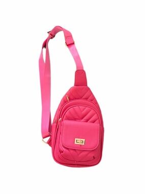 Hot Pink Quilted Sling Bag - Stylish Crossbody for Women